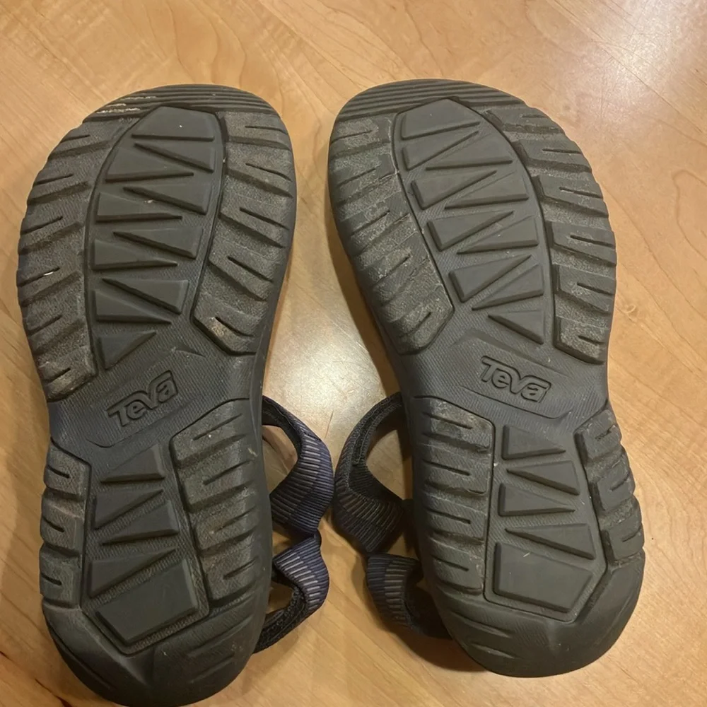 Blue gray Teva water sandals